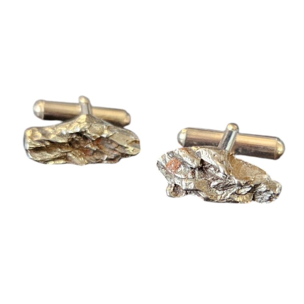 Meteorite Cuff Links
